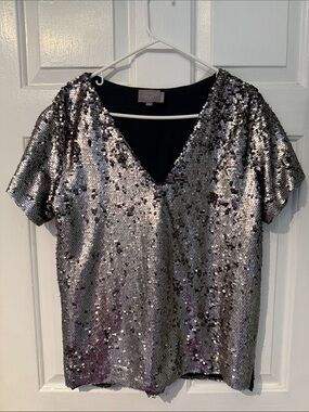 NWOT Anthropologie medium sequin top